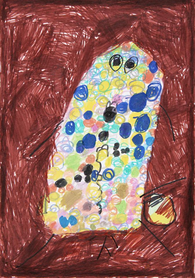 陳同學作品《彩色泡泡星系列
Colorful Bubble Stars Series》